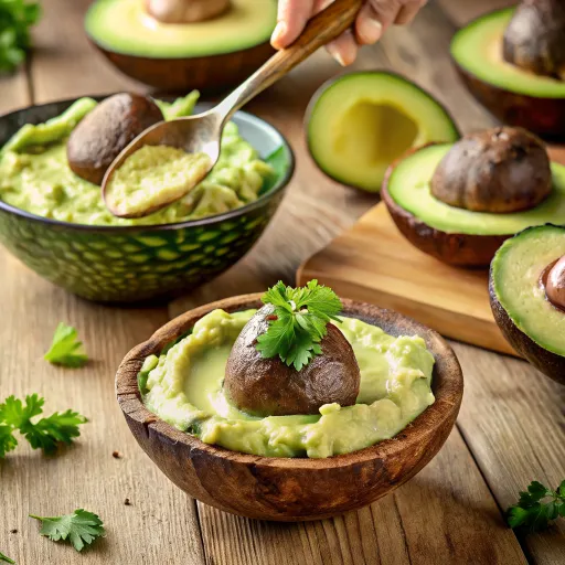 Avokado Soslu Izgara Portobello Mantar